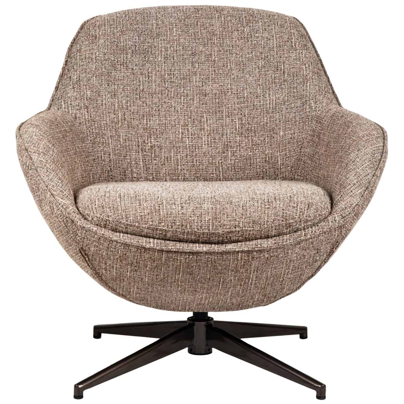 96130330 Bruno Loungestoel Draaibaar Bruin 2hr