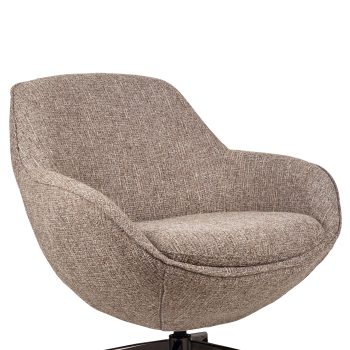 96130330 Bruno Loungestoel Draaibaar Bruin 6hr
