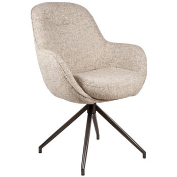 96130340 Bruno Armstoel Draaibaar Beige 1hr