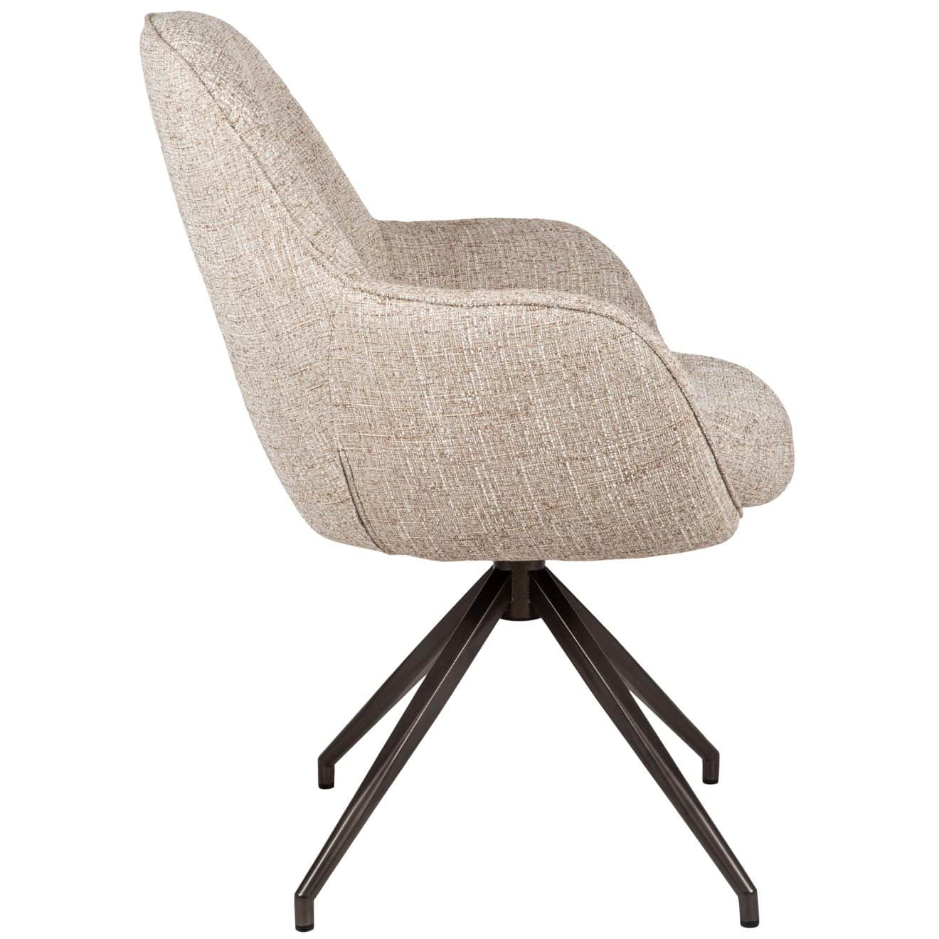 96130340 Bruno Armstoel Draaibaar Beige 3hr