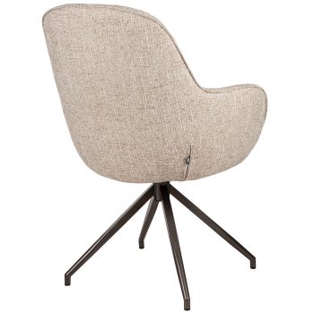 96130340 Bruno Armstoel Draaibaar Beige 4hr