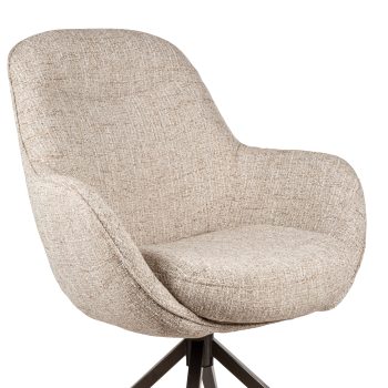 96130340 Bruno Armstoel Draaibaar Beige 6hr