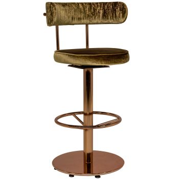 96206970 Fleur Barkruk Draaibaar Plated Copper 1hr