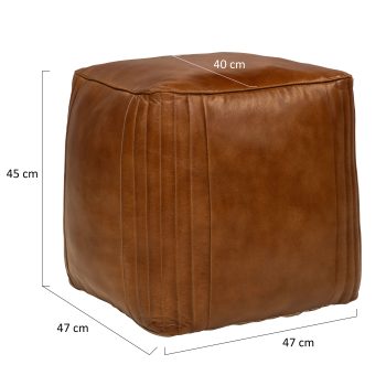 96520550 Lee Hocker Cognac Leder Afmetingenhr