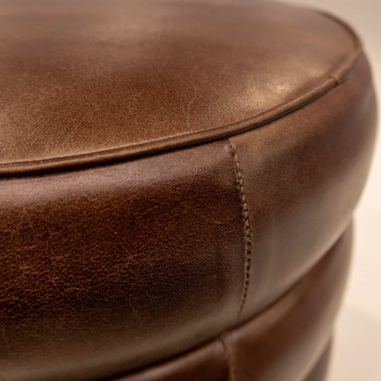 96520560 Barrel Hocker Cognac Leder 5hr
