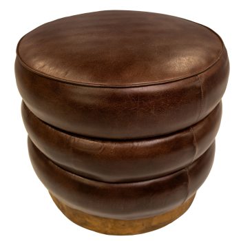 96520560 Barrel Hocker Cognac Leder 8hr