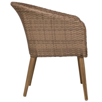 96914080 Riv Terrasstoel Houtlook Grijs 3hr