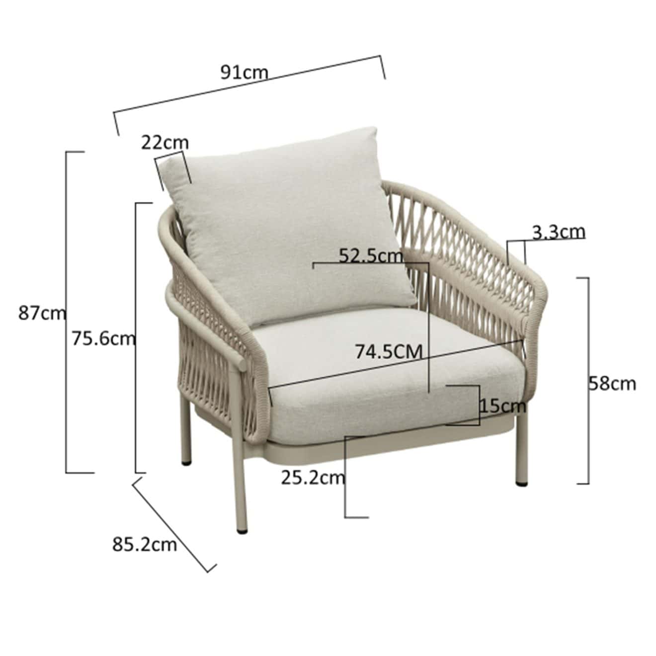 95421850 Calypso Loungeset 2s Afmeting 1
