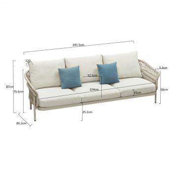 95421880 Calypso Loungeset 3s Afmeting 1