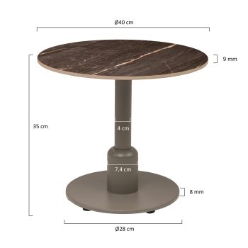 96927760 Duco Bijzettafel T005 H35cm Afmetinghr
