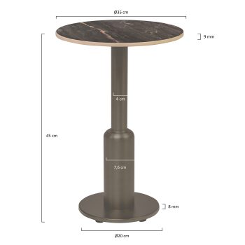 96927990 Duco Bijzettafel T005 H45cm Afmetinghr